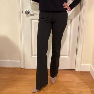 Theory Black Microfiber Stretchy Black Trouser Pants in Size 4